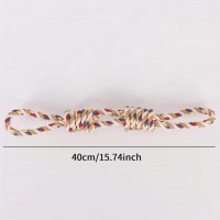 Dog Chewing Rope Toy 40 cm, Bite Resistant Cotton, Interaction and Game for Chiots and Active Dogs