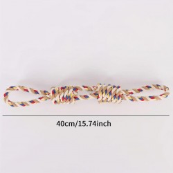 Dog Chewing Rope Toy 40 cm, Bite Resistant Cotton, Interaction and Game for Chiots and Active Dogs