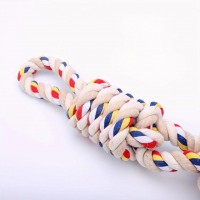Dog Chewing Rope Toy 40 cm, Bite Resistant Cotton, Interaction and Game for Chiots and Active Dogs