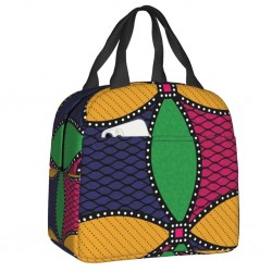 Ankara Geométrica Ankara Isotermal Bolsa de almuerzo 20x13x22 cm Comida Taste Oficina de la escuela