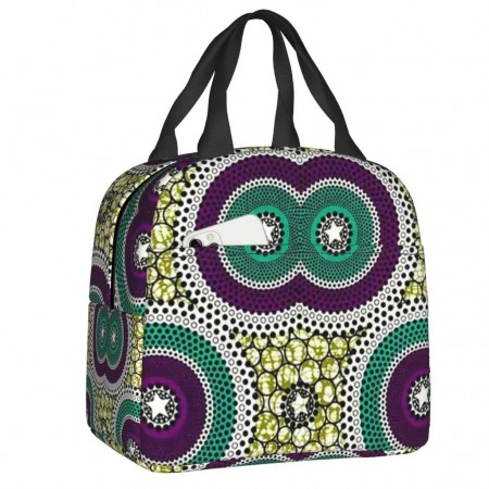 Ankara Geometrische Ankara Isotherme Lunchtasche 20x13x22 cm Mahlzeit Geschmack Schule Büro