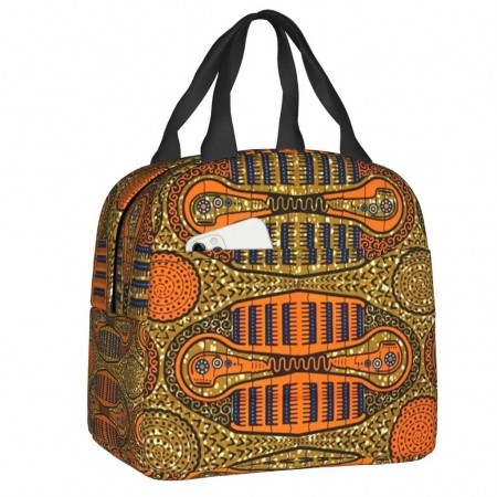Sac à déjeuner isotherme Ankara géométrique 20x13x22 cm repas goûter école bureau