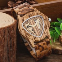 Triangulär Man Watch Bamboo 45mm Bamboo Armband Original Luxury