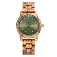 Træ trækvarts stil afslappet mode mode runde ring 44mm træ armbånd