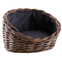 Hund / Katt Basket Grå komfyr, Pute Fjernbar Garni Wadden Polyether 100% Bomull