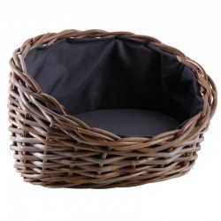 Hund / Katt Basket Grå komfyr, Pute Fjernbar Garni Wadden Polyether 100% Bomull