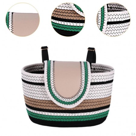 Fietsmand Geweven Hand Bright Color Fixing Strap Front