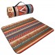 Beach mat and picnic 2x2m, moisture resistant, thick and portable for camping and outdoor