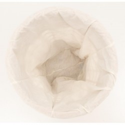 Lot de 2 coffres à linge en osier naturel avec couvercles