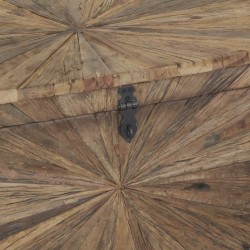 Gjenvinning av tre lagringsstog med håndtak og Lar Loquet Vintage Wood Storage Wood