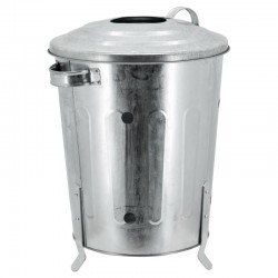 Tray 18 litri con coperchio in acciaio zincato