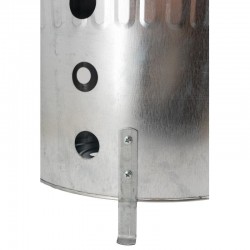 Stor galvaniseret metalkomposter bin 90 liter