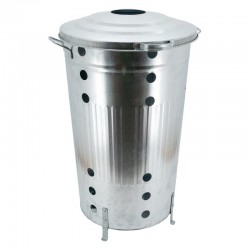 Große verzinkte Metall-Komposter-Bin-Binse 90 Liter