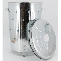 Tanque de compostales de metal galvanizado de 70 litros