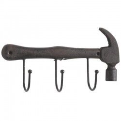 Wall Hammer 3 Cast Iron Hooks