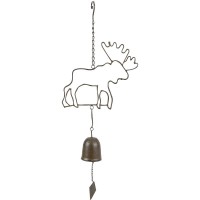 Hanging Garden Decoration Set of 4 Bells in Fonte – Vintage Rustic Carillon for Terrace, Balcony and Outdoors