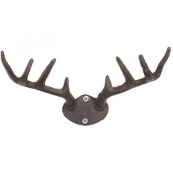 Wandmontierter Patch Hirsch Holzhaken Wanddekoration