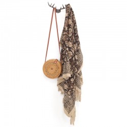 Veggmontert Patch Deer Wooden Hook Wall Decoration