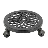 Plant support on robust castor castor wheels, Decorative moving tray for heavy pots inside exterior