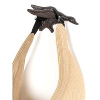 Conjunto de 4 ganchos de hierro fundido con pato - Rack de abrigos montados en la pared original y decorativa