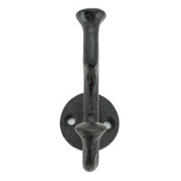 Set von 4 Gusseisenhaken Rustikalen Wandhaken für Mäntel, Handtücher und Innendekoration