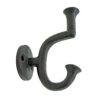 Set von 4 Gusseisenhaken Rustikalen Wandhaken für Mäntel, Handtücher und Innendekoration