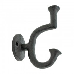 Set von 4 Gusseisenhaken Rustikalen Wandhaken für Mäntel, Handtücher und Innendekoration