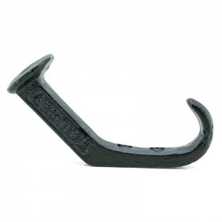 Set of 4 wall hooks in cast iron Rustic patterns nail style for decoration and storage