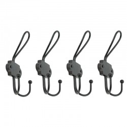 Set van 4 muurschilderingen in gietijzeren stijl school vintage decoratie