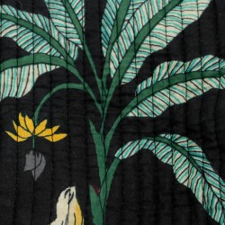 Set van 3 zwart-wit jungle make-up kits, cosmetische katoen en nylon kit, schoonheidsopslag buidel