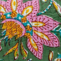 Sett med 3 sminkepakker bomullsblomster og nylon kosmetisk sett og praktisk og lett reise