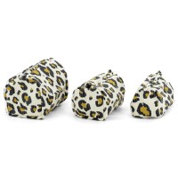 Mye av 3 Leopard Makeup Bomull og Nylon Makeup Kitches Kosmetisk og elegant Travel
