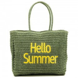 "Ciao estate" Carta da corda da corda 2 colori, fodera in poliestere, tasche zip