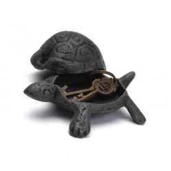 Coge tortugas llave caché estatua decorativa jardín con puerta clave oculta al aire libre