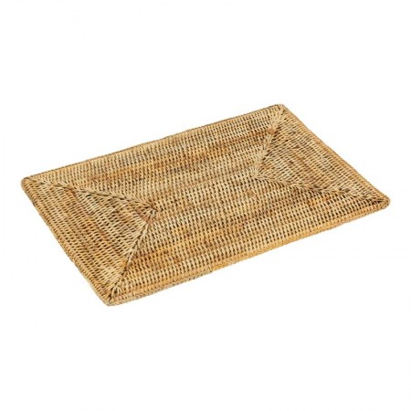Set de table rectangulaire en rotin naturel 46 x 31 cm