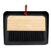 Cleaning Set para fogão e pá de chaminé e escova de metal robusta para cinzas e fuligem