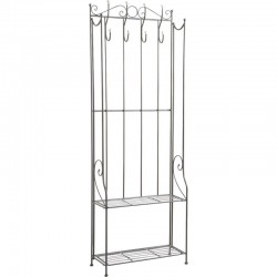 Metal coat rack shelf 4 pads
