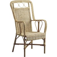 Manau poltrona e natural rattan medula confortável estilo vintage para varanda e terraço