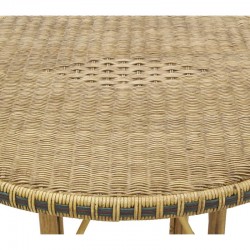 Rattan runde bord og manau ø80 cm Have, veranda, overdækket terrasse, stue, køkken