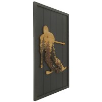 Zwart houten wandframe, decoratieve tafel bergkiër voor modern interieur