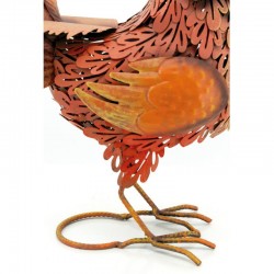 Gallina decorativa Roux da installare, decorazione originale e resistente all'aperto