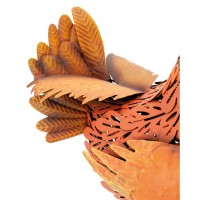 Gallina decorativa Roux da installare, decorazione originale e resistente all'aperto