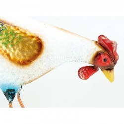 Roux Decoratieve kip om te installeren, origineel en resistente buiten tuindecoratie