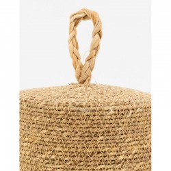 Natural jute door with 2.8 kg handle, robust and practical decorative door stop