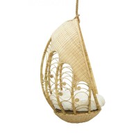 Giardino Swing ovale appeso nel midollo in rattan