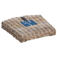 Draagbare strandstoel met kussen terug in luxe lederen fornuis, comfortabele en elegante grondstoelen.