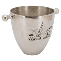 Champagne bucket aluminum deer and fir decoration, stylish mountain design ice bucket