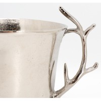 Aluminium champagne hink med hjort trähandtag, elegant och original design is hink