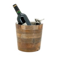 Manguier champagne bucket with aluminum birds, stylish design ice bucket