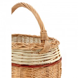 Natürlicher Wicker Warenkorb, robust, elegant und ökologisch für Rennen und Picknick